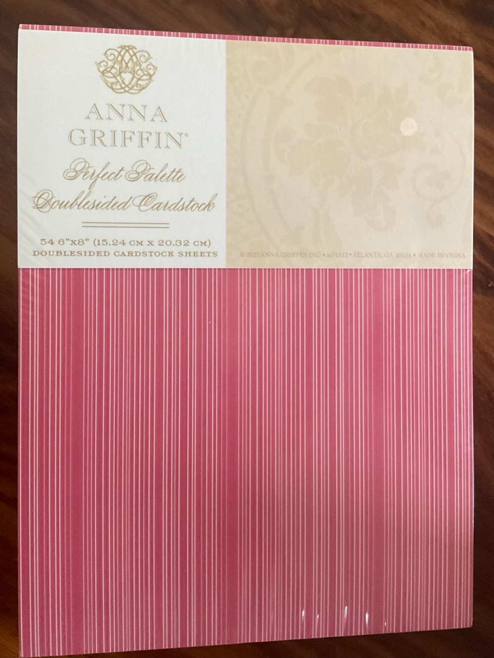 Anna Griffin Perfect Palette 2 Sided Cardstock NEW Sealed Multi Colors/Designs